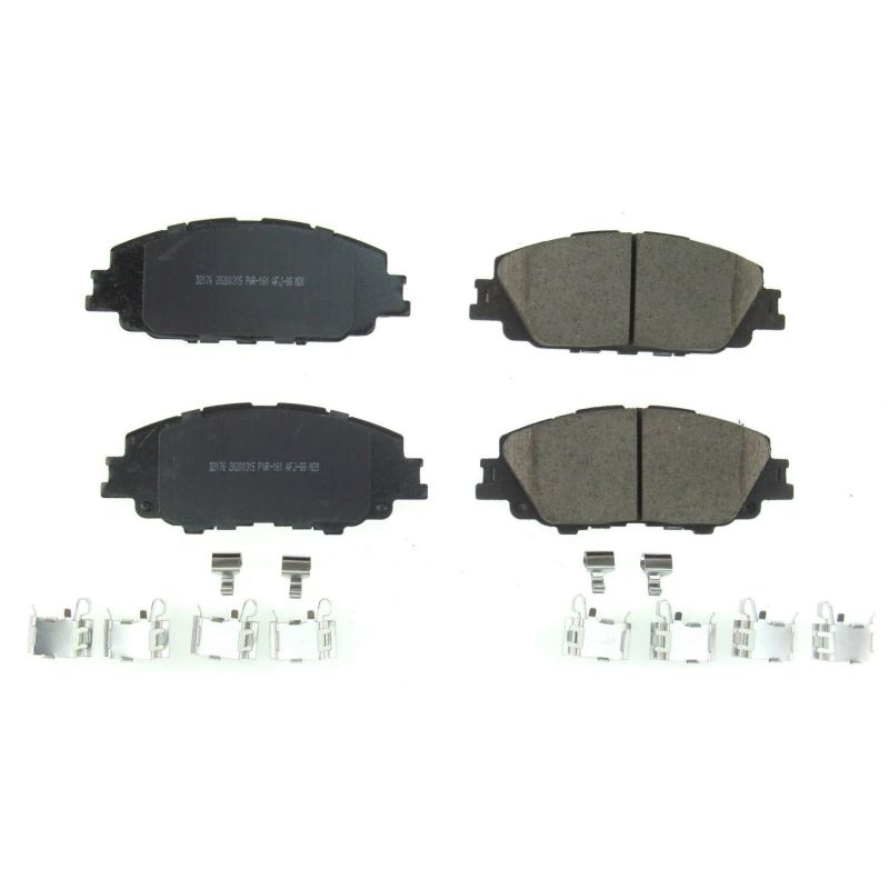 PSB Z17 Evolution Brake Pads - Power Stop 2019 Toyota Corolla Front Z17 Evolution Ceramic Brake Pads w/Hardware