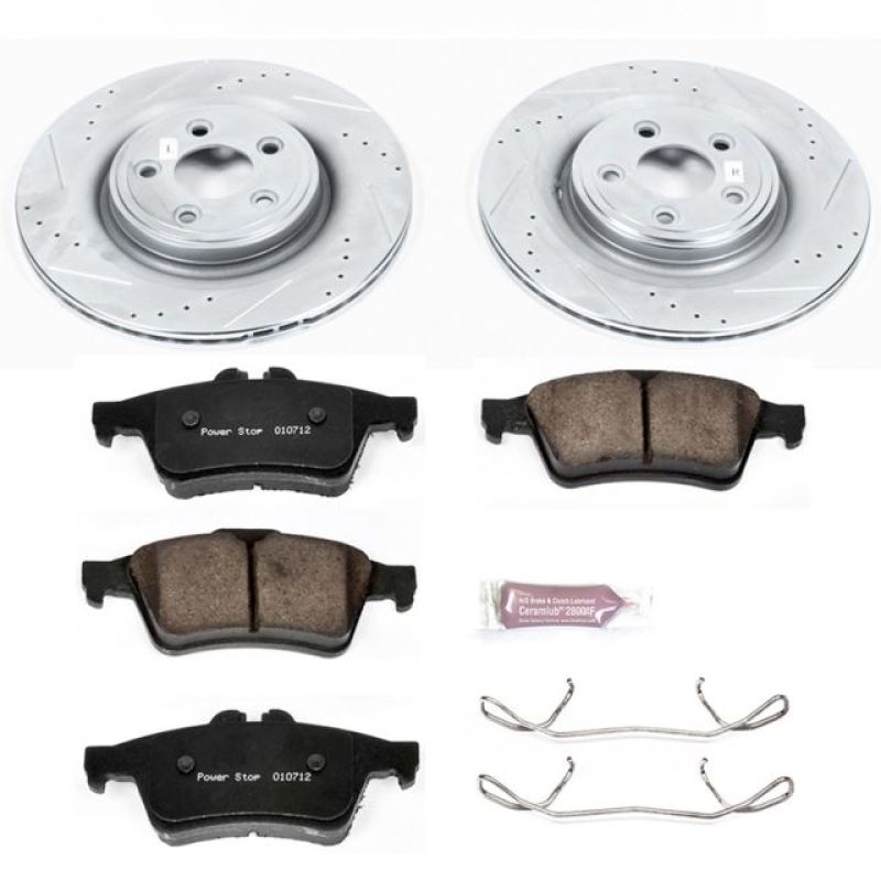 PSB Z23 Evolution Kit - Power Stop 06-08 Jaguar S-Type Rear Z23 Evolution Sport Brake Kit