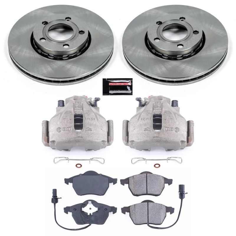 PSB Autospecialty Kit w/Cals - Power Stop 99-04 Audi A4 Front Autospecialty Brake Kit w/Calipers