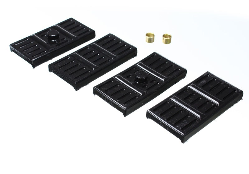 ES Spring Isolators - Black - Energy Suspension 67-69 Camaro / 62-74 Nova/Chevy II / 67-69 Firebird Blk Mono-Leaf Spring Isolator