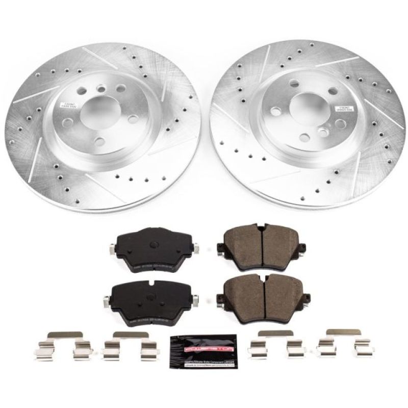 PSB Z23 Evolution Kit - Power Stop 16-19 BMW X1 Front Z23 Evolution Sport Brake Kit