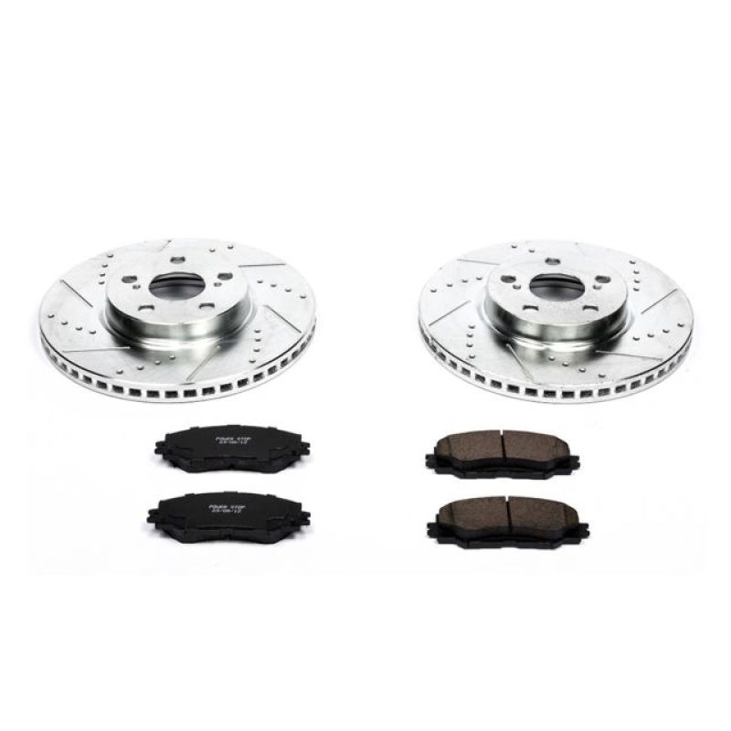 PSB Z23 Evolution Kit - Power Stop 09-10 Pontiac Vibe Front Z23 Evolution Sport Brake Kit