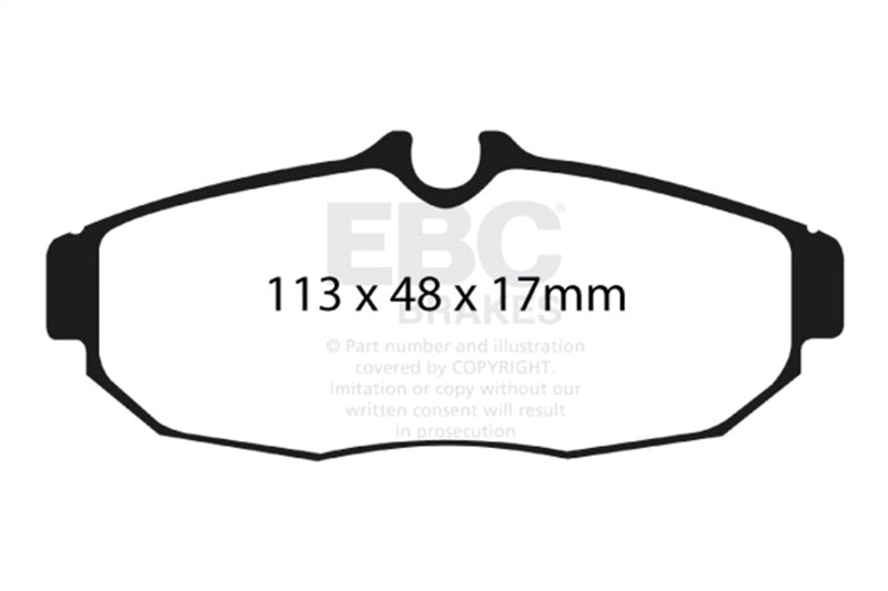 EBC Greenstuff Brake Pad Sets - EBC 05-10 Ford Mustang 4.0 Greenstuff Rear Brake Pads