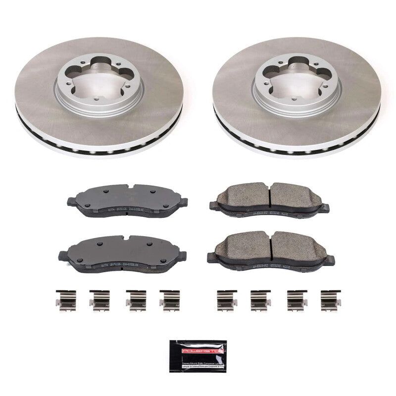 PSB Semi-Coated Rotor Kits - Power Stop 15-19 Ford Transit-350 Front Semi-Coated Rotor Kit