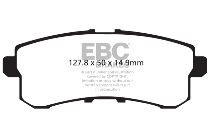 EBC Greenstuff Brake Pad Sets - EBC 11-13 Infiniti QX56 5.6 Greenstuff Rear Brake Pads