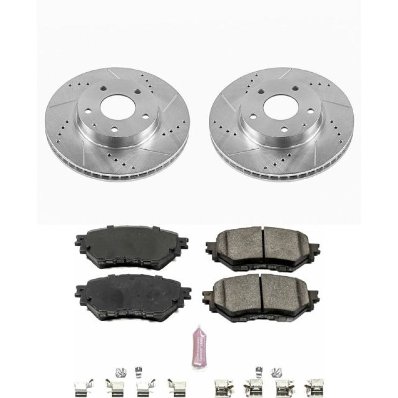 PSB Z23 Evolution Kit - Power Stop 14-16 Mazda 3 Front Z23 Evolution Sport Brake Kit