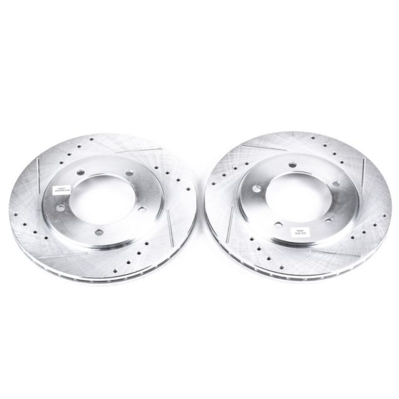 PSB Evolution Drill/Slot Rotor - Power Stop 00-05 Suzuki Grand Vitara Front Evolution Drilled & Slotted Rotors - Pair