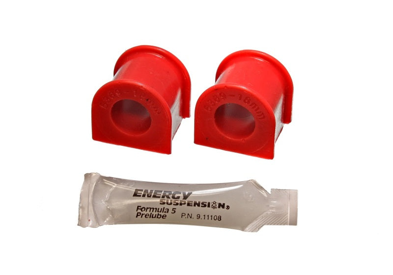 ES Sway Bar Bushings - Red - Energy Suspension 88-91 Honda Civic/CRX Red 19mm Front Sway Bar Bushings