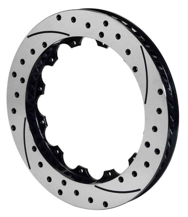 WIL Rotors - Wilwood Rotor-SV-SRP 72 Iron-RH-Drill-BLK 14.25 x 1.25 - 12 on 8.75in