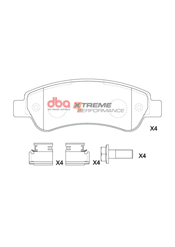 DBA XP Performance Brake Pads - DBA 14-23 Ram ProMaster 1500 XP Performance Rear Brake Pads