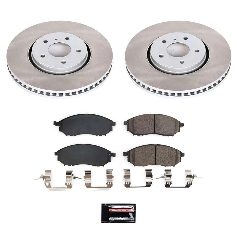 PSB Semi-Coated Rotor Kits - Power Stop 2014 Infiniti QX70 Front Semi-Coated Rotor Kit