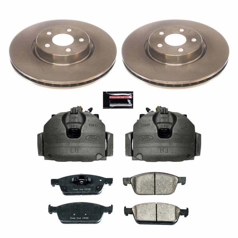 PSB Autospecialty Caliper - Power Stop 18-22 Ford Transit Connect Front Autospecialty Kit w/Cals