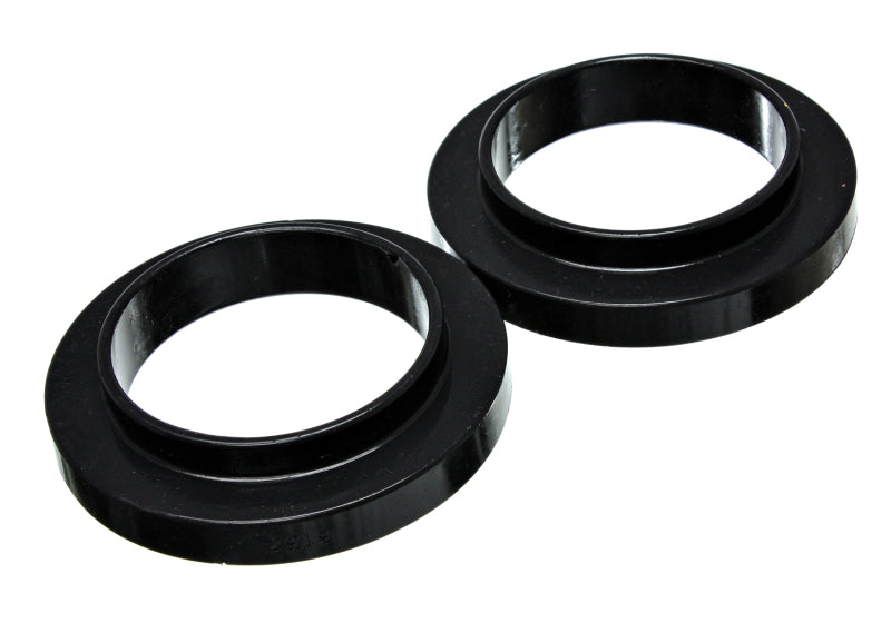ES Spring Isolators - Black - Energy Suspension Universal 3 3/4in ID 25 7/16in OD 3/4in H Black Coil Spring Isolators (2 per set)