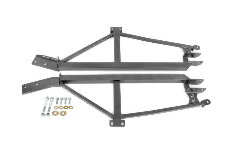 BMR Subframe Connectors - BMR 93-02 F-Body Non-Convertible Weld-On 4-Point Subframe Connectors - Black Hammertone