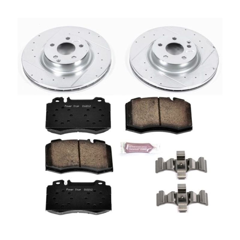 PSB Z23 Evolution Kit - Power Stop 07-09 Mercedes-Benz E550 Front Z23 Evolution Sport Brake Kit