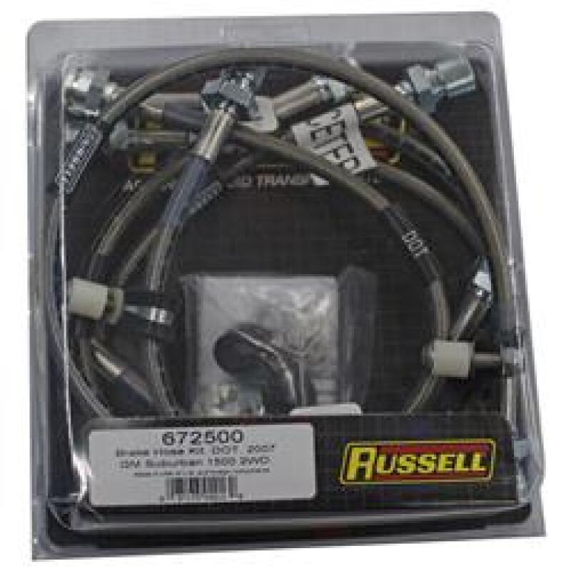 RUS Brake Line Kits - Russell Performance 2007 GM Suburban/ Tahoe/ Yukon/ Yukon XL 2WD/4WD Brake Line Kit