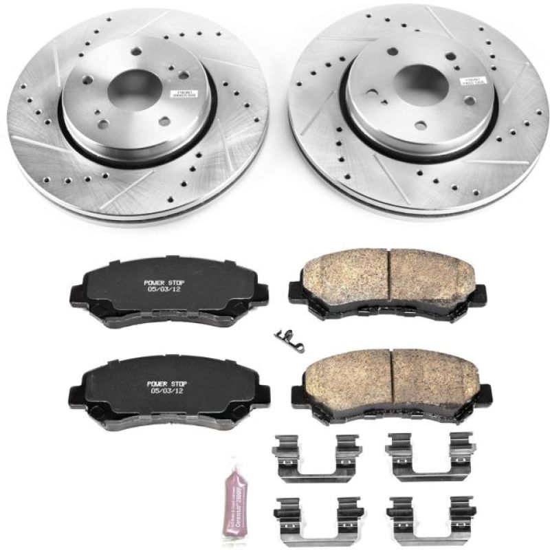 PSB Z23 Evolution Kit - Power Stop 10-13 Suzuki Kizashi Front Z23 Evolution Sport Brake Kit