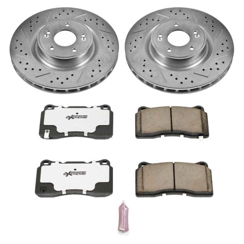 PSB Z26 Street Warrior Kit - Power Stop 10-16 Hyundai Genesis Coupe Front Z26 Street Warrior Brake Kit