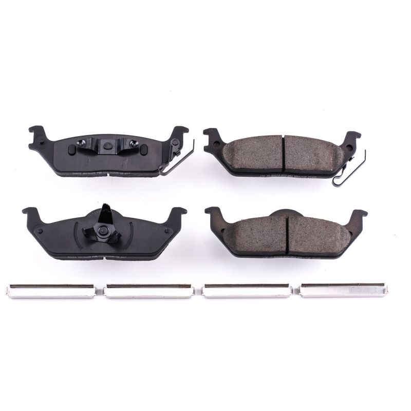 PSB Z17 Evolution Brake Pads - Power Stop 04-11 Ford F-150 Rear Z17 Evolution Ceramic Brake Pads w/Hardware