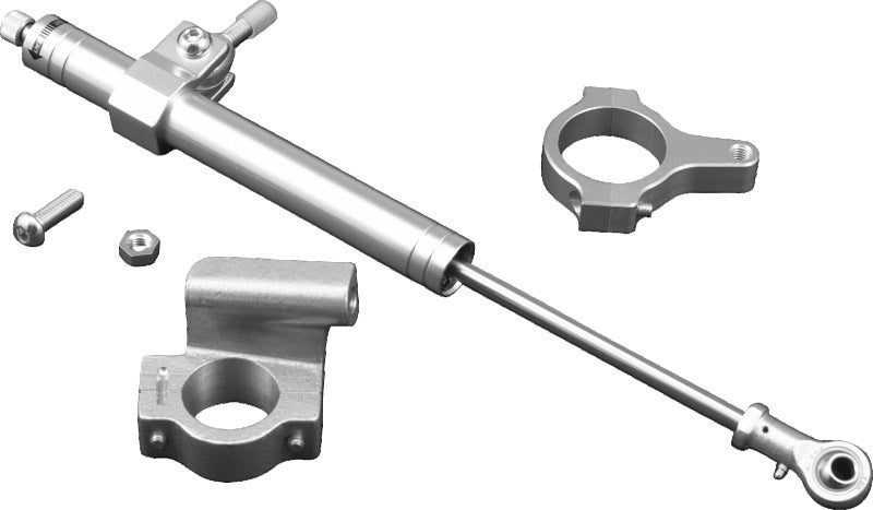 TWP Steering Damper Kits - Twin Power 88-03 XL Satin Steering Damper Kit