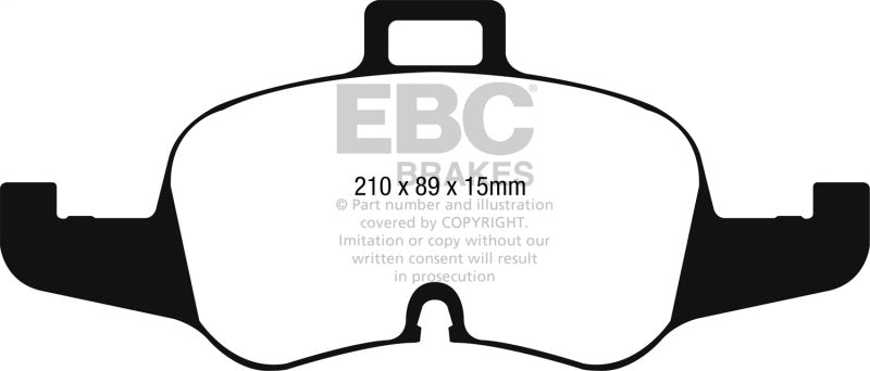 EBC Redstuff Brake Pad Sets - EBC 2016+ Audi TTS Quattro 2.0L Turbo Redstuff Front Brake Pads