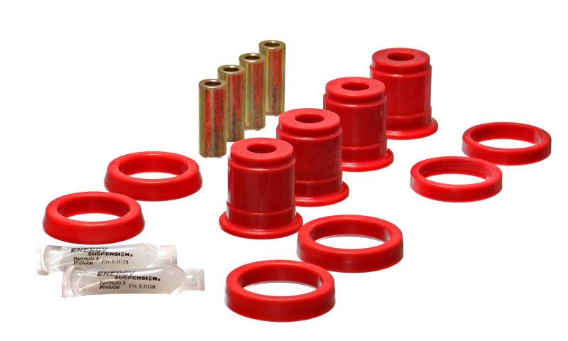 ES Cntrl Arm Bushings - Red - Energy Suspension Universal Half Set Red Upper Control Arm Bushings