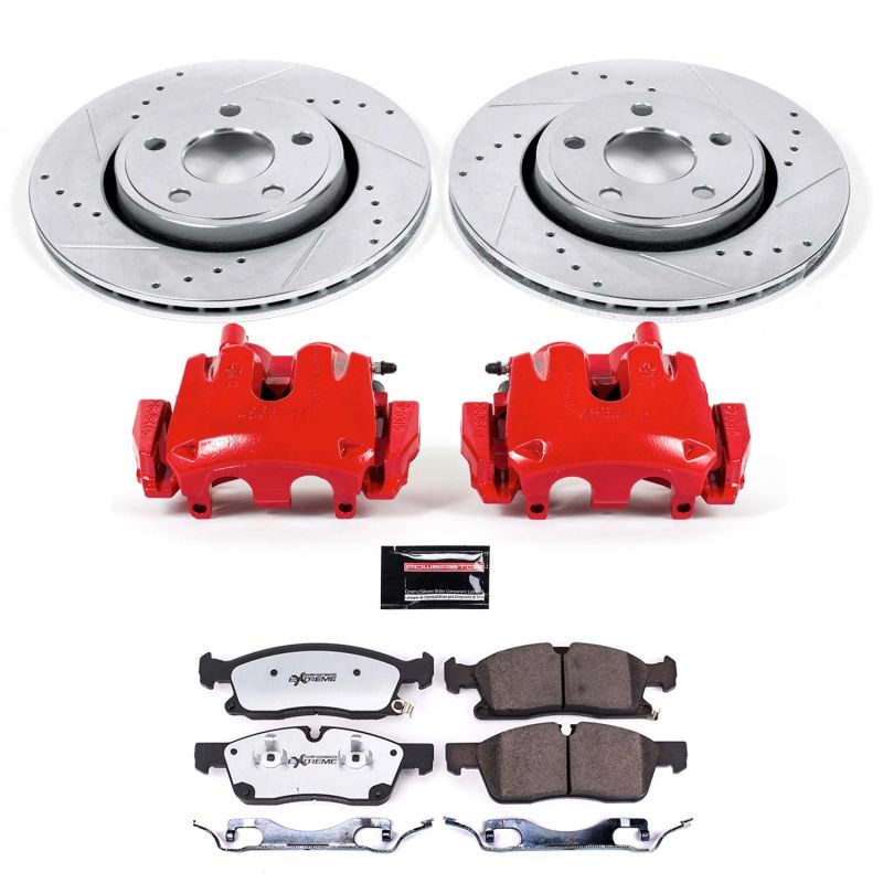 PSB Z36 Truck & Tow Kit - Power Stop 17-20 Jeep Grand Cherokee Front Z36 Truck & Tow Kit w/Cals