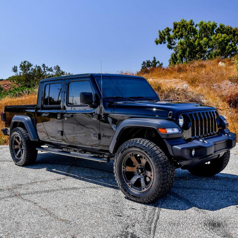 WES Nerf Bars - PRO TRAXX 5 - Westin 2020 Jeep Gladiator PRO TRAXX 5 WTW Oval Nerf Step Bars - Black
