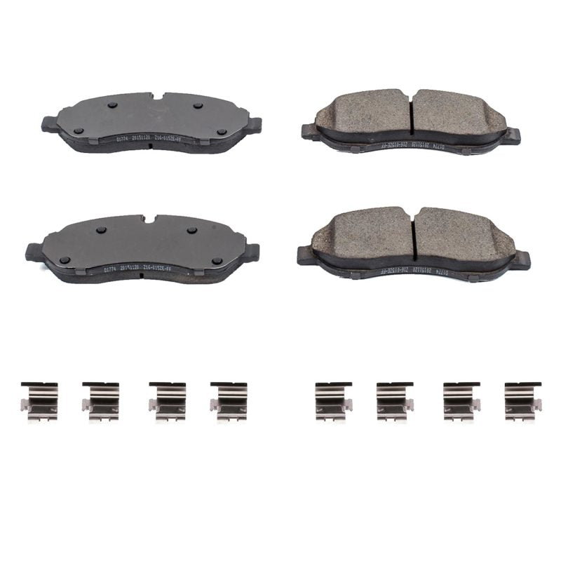 PSB Z17 Evolution Brake Pads - Power Stop 2021 Ford Transit-150 Rear Z17 Evolution Ceramic Brake Pads w/Hardware