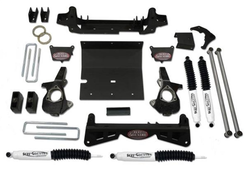 TUF Lift Kits - Tuff Country 01-06 Chevy Silverado 1500HD 4x4 6in Lift Kit (w/3pc Sub Frame SX8000 Shocks)