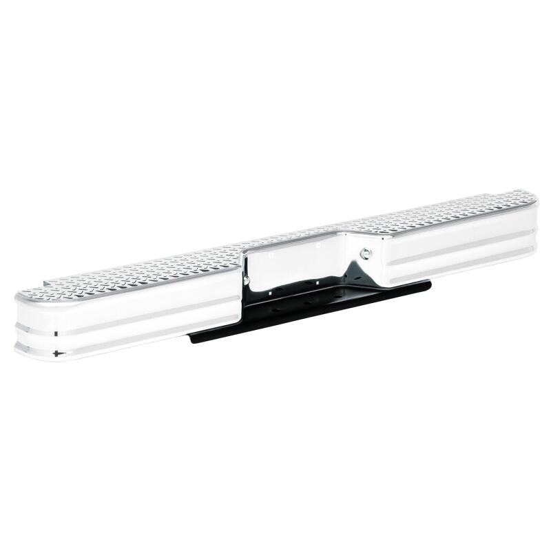 WES Fey Diamondstep Bumpers - Westin/Fey 67-96 F-Series Style Side / 97-98 F-250/350 HD Diamondstep Universal Bumper - Chrome