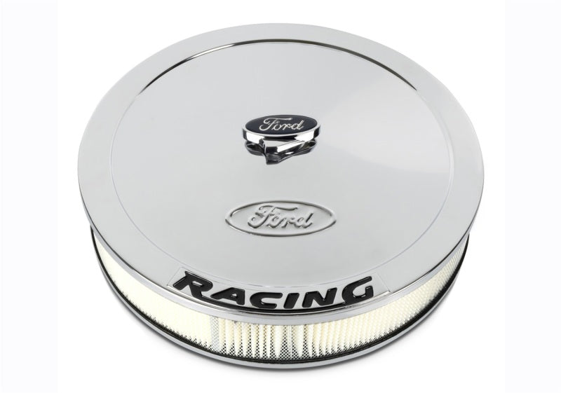 FR Air Cleaners - Ford Racing Air Cleaner Kit - Chrome w/ Black Emblem