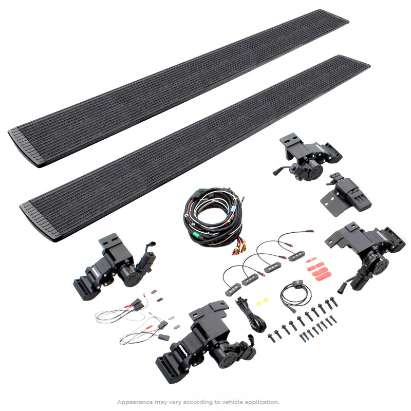 GOR RealTruck VoltStep Running Boards - RealTruck 19-25 Chevy Silverado 1500 CC 4dr VoltStep Electric Running Board Kit - Bedliner Coating