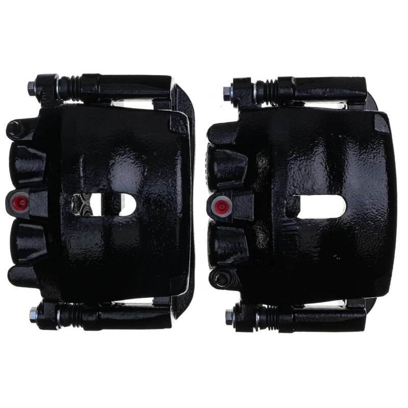 PSB Black Calipers - Power Stop 05-08 Ford F-150 Front Black Caliper - Pair w/Bracket