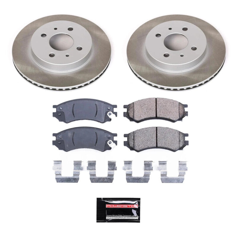 PSB Semi-Coated Rotor Kits - Power Stop 93-01 Saturn SW2 Front Semi-Coated Rotor Kit