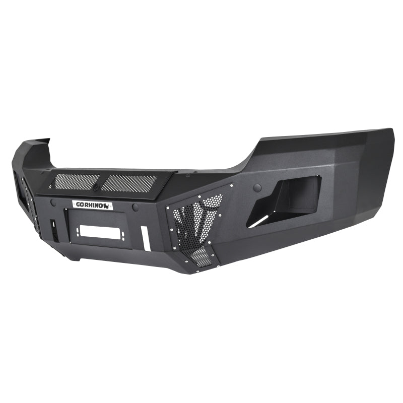 GOR BR11 Bumper - Go Rhino 15-19 GMC Sierra 2500HD/3500HD BR11 Front Bumper Replacement - Tex. Black