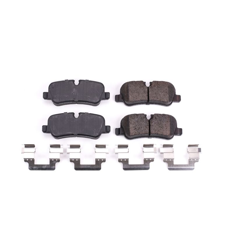 PSB Z17 Evolution Brake Pads - Power Stop 05-09 Land Rover LR3 Rear Z17 Evo Ceramic Brake Pad w/Hardware