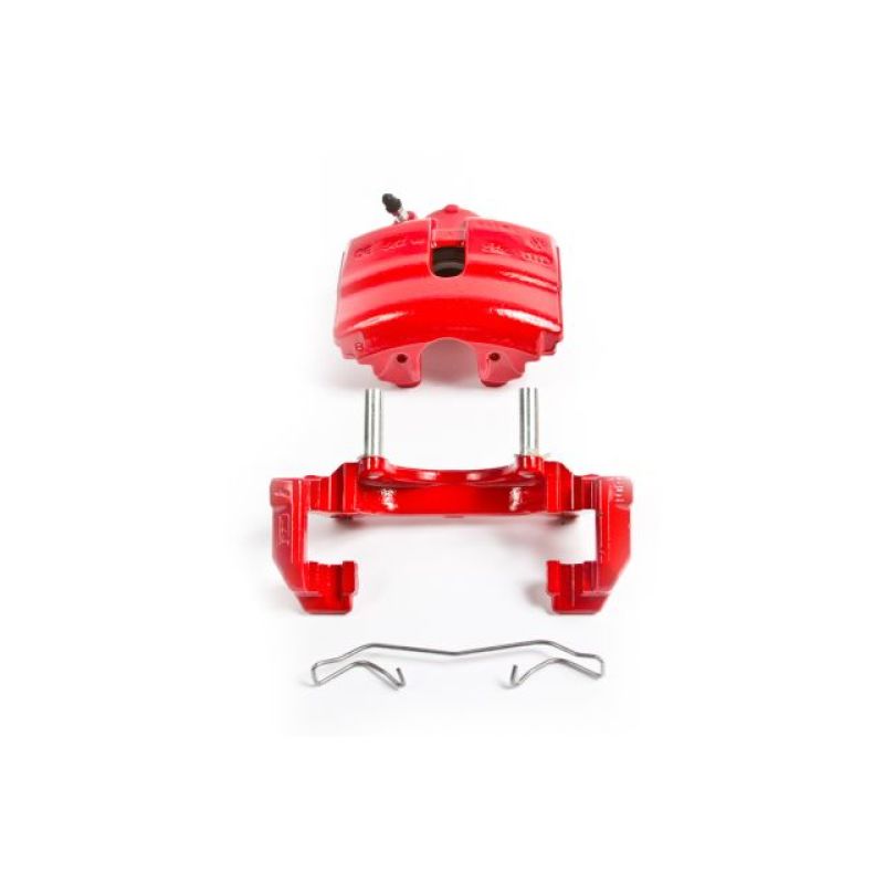 PSB Red Calipers - Power Stop 10-12 Audi A3 Front Red Calipers w/Brackets - Pair