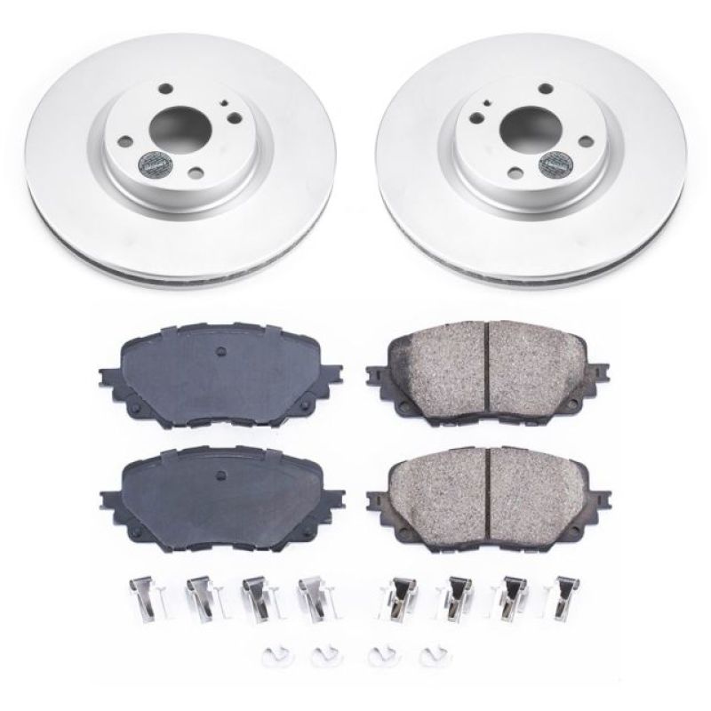 PSB Z17 Evolution Coated Kit - Power Stop 17-19 Fiat 124 Spider Front Z17 Evolution Geomet Coated Brake Kit