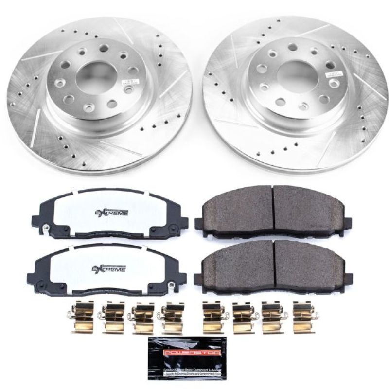 PSB Z36 Truck & Tow Kit - Power Stop 18-19 Jeep Wrangler Front Z36 Truck & Tow Brake Kit