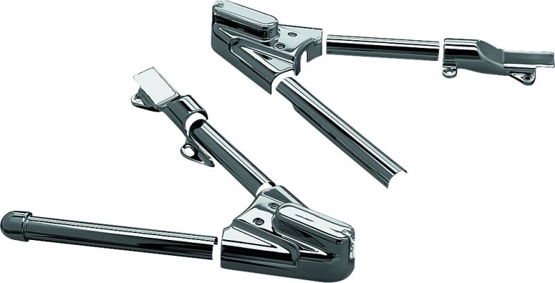 KUR Swingarm Cover Kits - Kuryakyn Swingarm Cover Kit - Unlighted 00-07 Softail Models Chrome