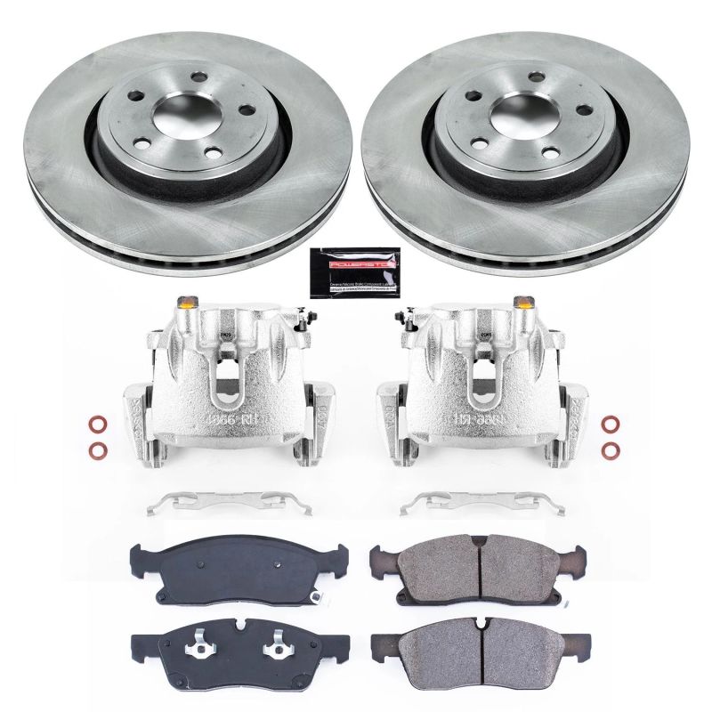 PSB Autospecialty Caliper - Power Stop 11-12 Jeep Grand Cherokee Front Autospecialty Kit w/Cals