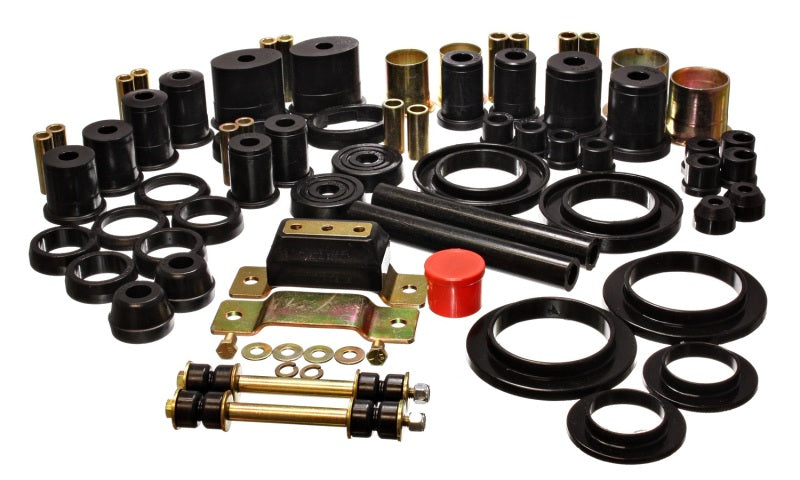 ES Hyper-Flex Sets - Black - Energy Suspension 94-95 Ford Mustang Black Hyper-flex Master Bushing Set w/ V-8