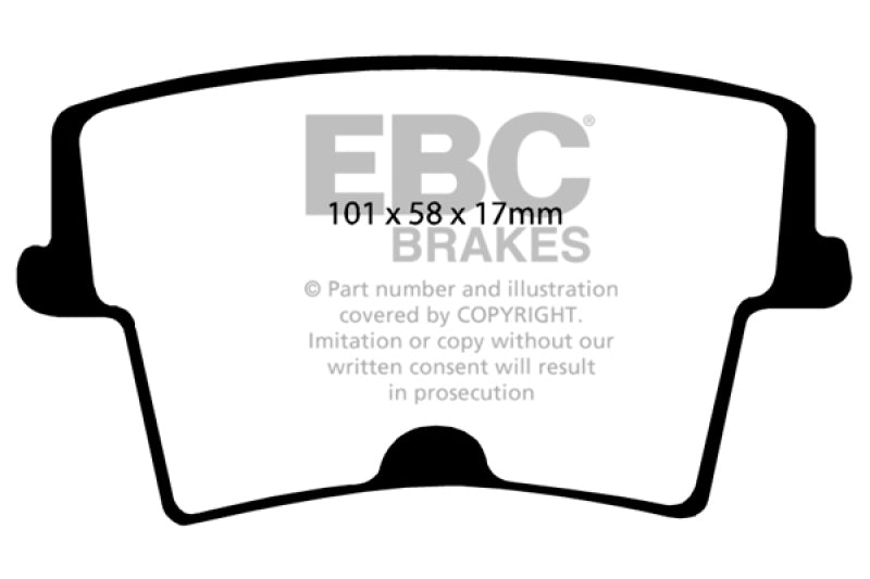 EBC Ultimax2 Brake Pad Sets - EBC 05-09 Chrysler 300 2.7 Ultimax2 Rear Brake Pads