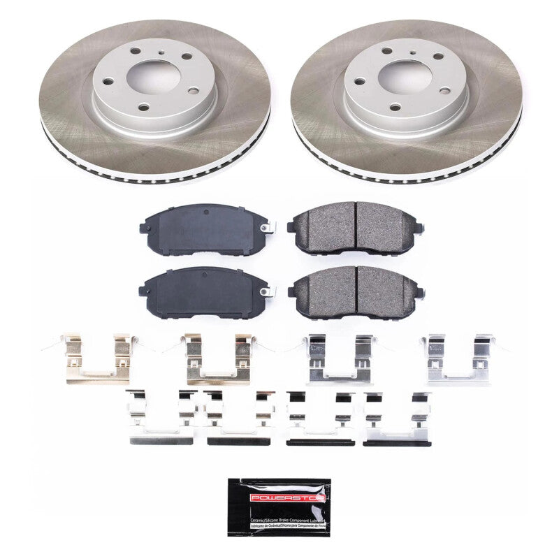 PSB Semi-Coated Rotor Kits - Power Stop 03-05 Nissan 350Z Front Semi-Coated Rotor Kit