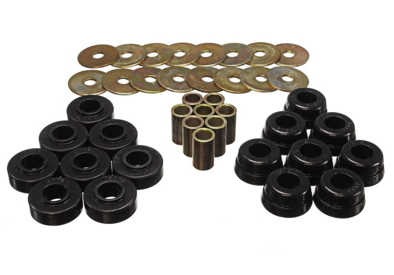ES Body Mounts - Black - Energy Suspension GM Body Mount Set W/Hardware - Black