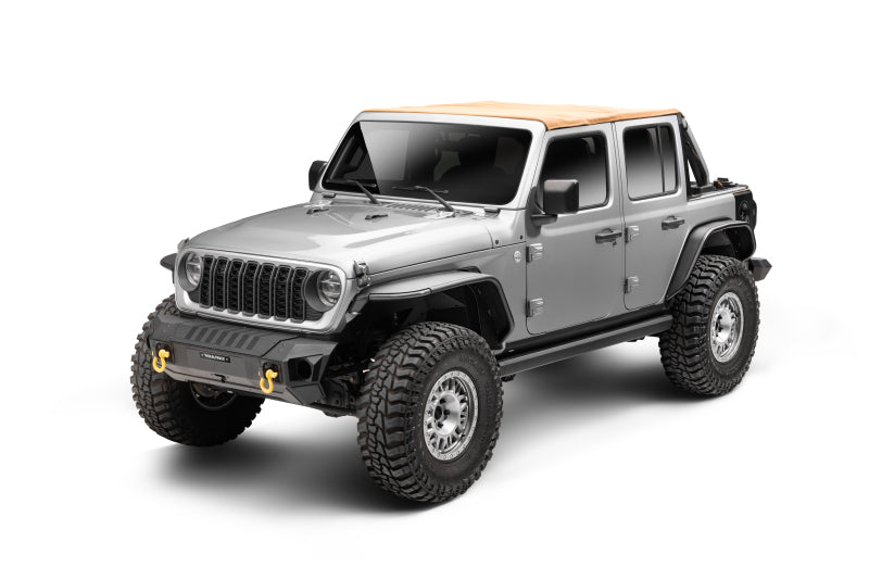 GOR RealTruck VoltStep Running Boards - RealTruck 18-24 Jeep Wrangler 4dr VoltStep Electric Running Board Kit (Drilling Req.) - Tex. Blk