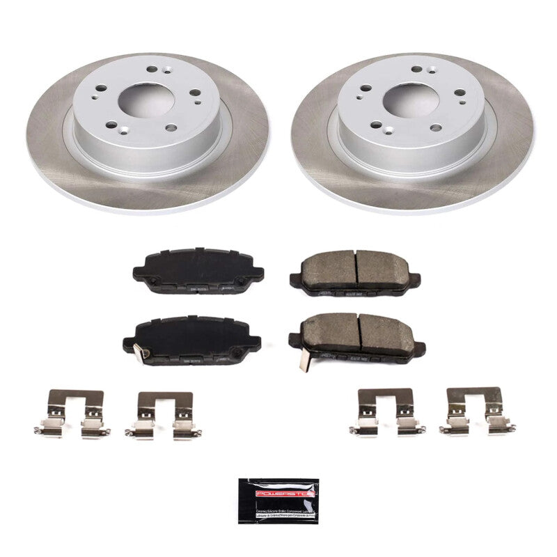 PSB Semi-Coated Rotor Kits - Power Stop 16-22 Honda HR-V Rear Semi-Coated Rotor Kit