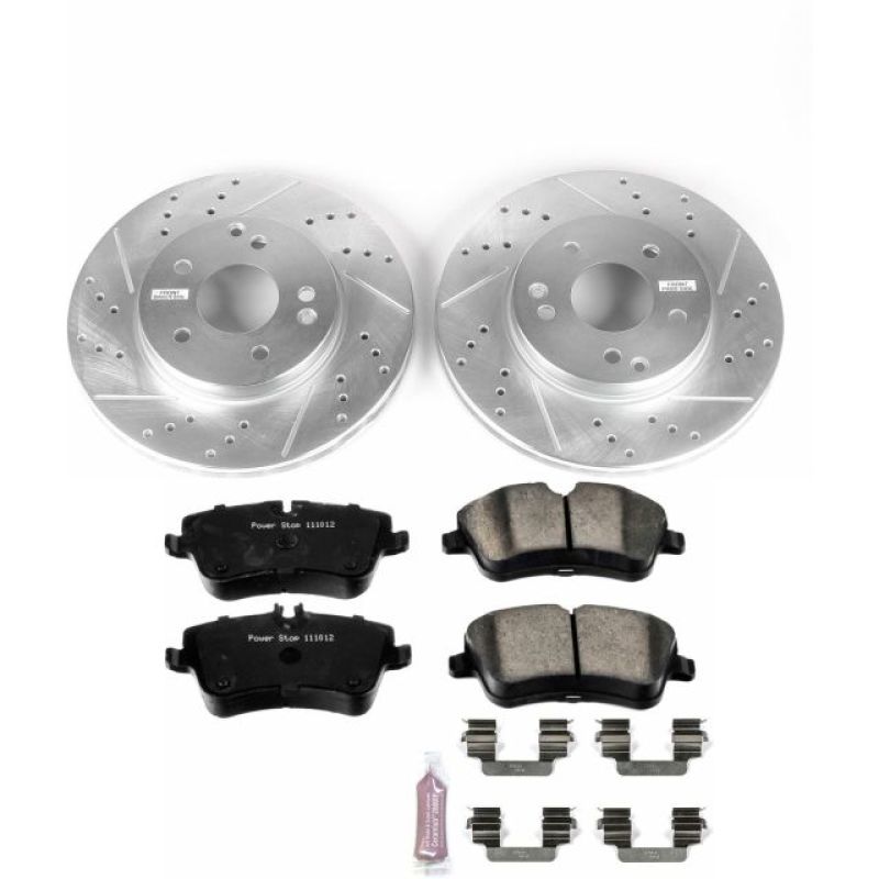 PSB Z23 Evolution Kit - Power Stop 02-05 Mercedes-Benz C230 Front Z23 Evolution Sport Brake Kit