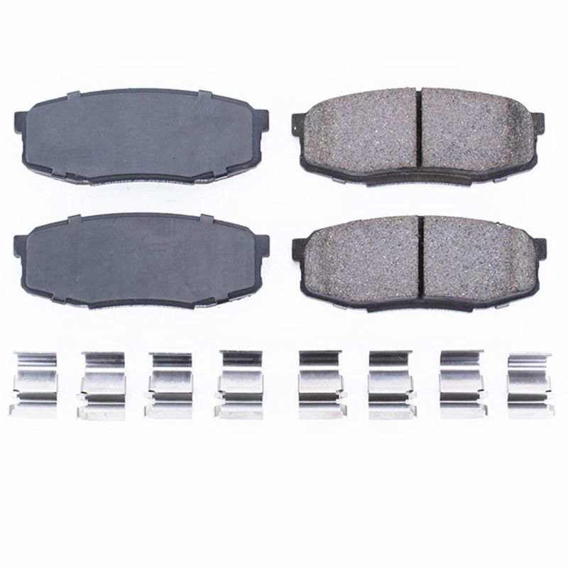 PSB Z17 Evolution Brake Pads - Power Stop 08-11 Lexus LX570 Rear Z17 Evolution Ceramic Brake Pads w/Hardware